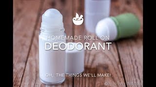 Homemade Natural Roll On Deodorant That Works [upl. by Eelyrag]