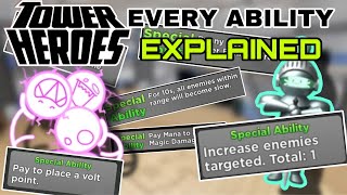 EVERY Special Ability in Tower Heroes EXPLAINED [upl. by Mauri413]