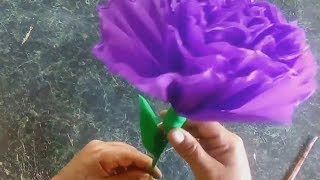 CÓMO HACER FLORES DE PAPEL CREPÉ y hacer coronas para el dia de muertos HOW TO MAKER FLOWER PAPERS [upl. by Etteuqram]