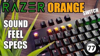 Razer ORANGE Switches  Sound Feel and Specs Blackwidow Elite Review [upl. by Atiniuq90]