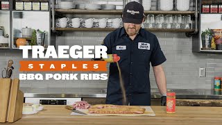 How to Cook BBQ Pork Ribs with Matt Pittman from Meat Church BBQ  Traeger Staples [upl. by Esiole]