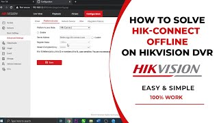 How To Solve HIKVISION OFFLINE Issue  Hikvision OFFLINE to ONLINE [upl. by Morey]