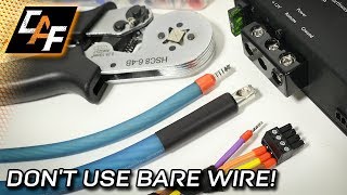 Wire Ferrules  BEST Amp Connection  WHEN TO CRIMP [upl. by Adnuhser]