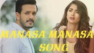 Manasa Manasa song  Most eligible bachelor [upl. by Judson]