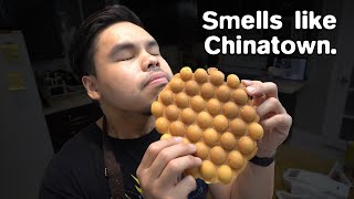 Hong Kong Style EGG BUBBLE WAFFLE From Scratch [upl. by Analart726]