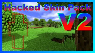 Hacked Skin Pack V2  Completely Invisible Skin  Minecraft Bedrock [upl. by Angelina]