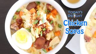 How to Cook Filipino Chicken Sopas  Todays Delight [upl. by Annohs762]