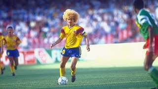 Carlos Valderrama El Pibe Goals amp Skills [upl. by Madriene]