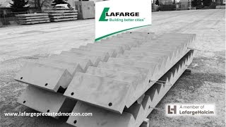 Precast concrete stairs production sequence by Lafarge Precast Edmonton [upl. by Tabbitha382]