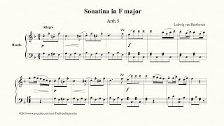 Beethoven Sonatina in F major Anh 5 Rondo [upl. by Galloway]