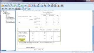 Chisquare test in SPSS  interpretation assumptions violated [upl. by Susanna684]