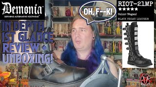 Demonia Boots Unboxing  Riot 21MP Review [upl. by Anak]