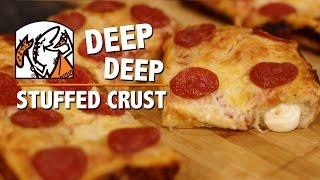 DEEP DEEP Dish Stuffed Crust Pizza [upl. by Harrak]