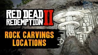 Red Dead Redemption 2 All Rock Carvings Locations  Geology for Beginners RDR2 [upl. by Eelitan961]