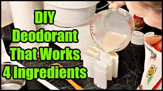 DIY All Natural Deodorant at Home Just 4 Ingredients [upl. by Sonnie]