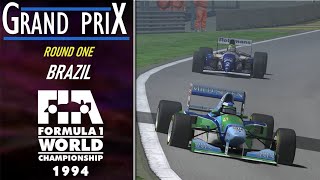 Grand Prix  Round 1  Brazil  Grand Prix 4 1994 Season Mod [upl. by Standush597]