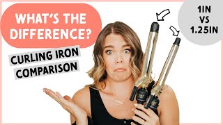 Comparing 1inch VS 125inch Curling Irons  Hot Tools XL Barrel [upl. by Latreese]