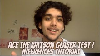 How to ACE the Watson Glaser Test  Inferences [upl. by Assilen]