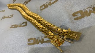 Making a Pure Gold Cuban Link Chain Handmade 24 Karat [upl. by Ishmael]