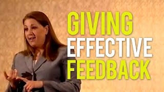 Giving Feedback for Strong Performance [upl. by Aldercy]