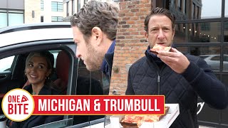 Barstool Pizza Review  Michigan amp Trumbull Detroit MI [upl. by Lemar]