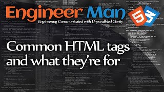 Common HTML tags and what they are for HTMLCSS Basics [upl. by Onurb400]