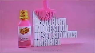 CMGUS VCR CLASSIC COMMERCIALS 2018 SONG PEPTO BISMOL NAUSEA HEARTBURN INDIGESTION STOMACH DIARRHEA [upl. by Geri]