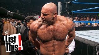 5 forgotten Goldberg moments WWE List This [upl. by Yrehc]