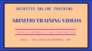 Abinitio Online Training For Beginners  Abinitio Training Videos  SK Trainings [upl. by Ricardo]