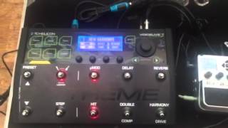 Voicelive 3 Extreme and BeatBuddy setup [upl. by Moorish]