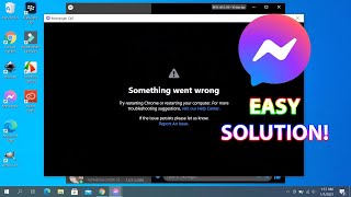 Messenger Video Call Something Went Wrong  Solved [upl. by Camfort394]
