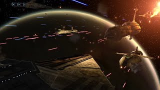 Space Battle at Sullust and Count Dooku betray Asajj Ventress [upl. by Assetan]