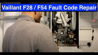 Vaillant F28 F54 fault code repair [upl. by Kall]