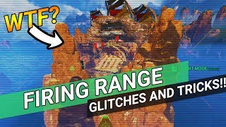 Apex Legends Firing Range  Glitches and Tricks  Out of bounds Move Dummies and more [upl. by Jann]