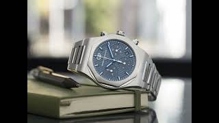 girard perregaux LAUREATO CHRONOGRAPH 42 MM blue dial [upl. by Corley]