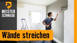 Wände streichen  HORNBACH Meisterschmiede [upl. by Ahsilet]