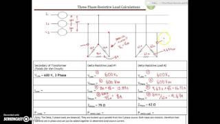 3 Phase Resistive Load Calculation 1 [upl. by Nennarb]