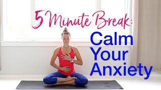 5Minute YogaMeditation Calm Your Anxiety [upl. by Llenahc474]