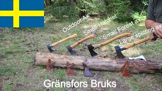 Thoristesting Gränsfors Bruks  Axes [upl. by Cornew69]