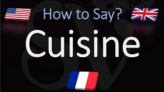 How to Pronounce Cuisine CORRECTLY English American French Pronunciation [upl. by Acirt]