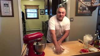 Pasquale Making focaccia Barese [upl. by Yorgerg]