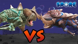 Slattern vs MegaKaiju  Underwater Titan Faceoff S1E8  SPORE [upl. by Akemak]