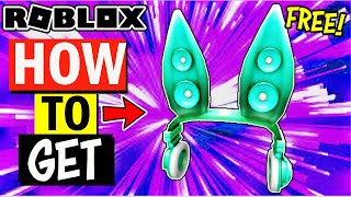 PROMO CODE FREE TEAL TECHNO RABBIT HEADPHONES Roblox  How To Get [upl. by Yellac]