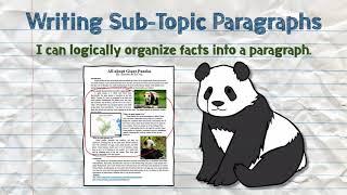 Informative Writing  SubTopic Paragraphs [upl. by Youngman46]