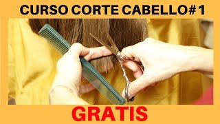 Como Cortar el Cabello Recto Desfilado y en U “CURSO CORTE CABELLO 1” [upl. by Lail]