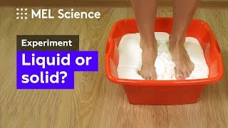 How to make nonNewtonian fluid from starch and water home experiment [upl. by Vincent]