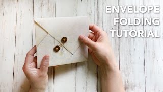 HOW TO fold an envelope in a beautiful way  TUTORIAL [upl. by Canale]