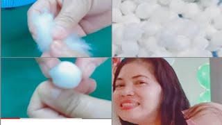 How to make cotton balls  2  Mamerl vlog [upl. by Sirapal]