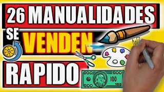 26 MANUALIDADES QUE MAS SE VENDEN [upl. by Ynohtona]