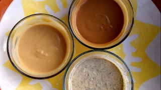 Vegan Tahini Salad Dressing Three Ways [upl. by Peih247]